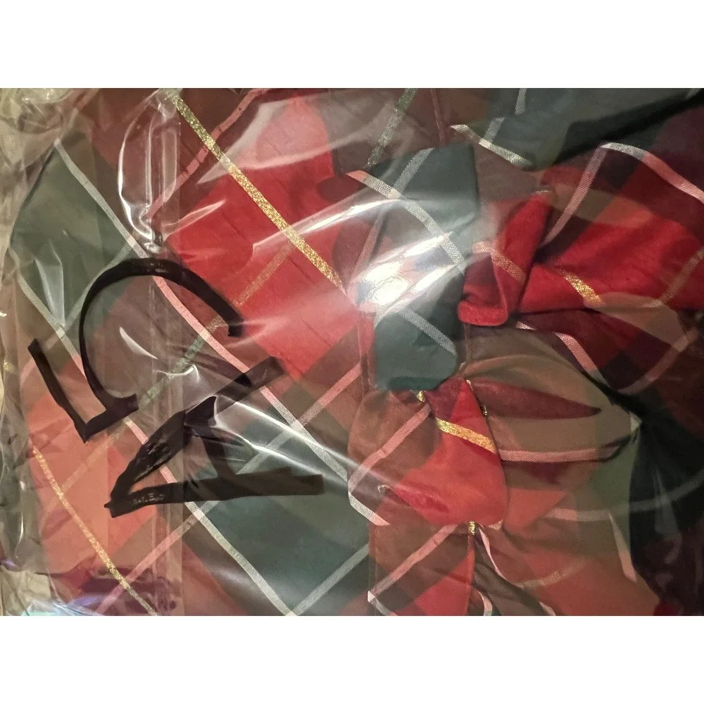 Gymboree Plaid‎ Dress Girls Size 7 Red Excellent Holiday Christmas Taffeta